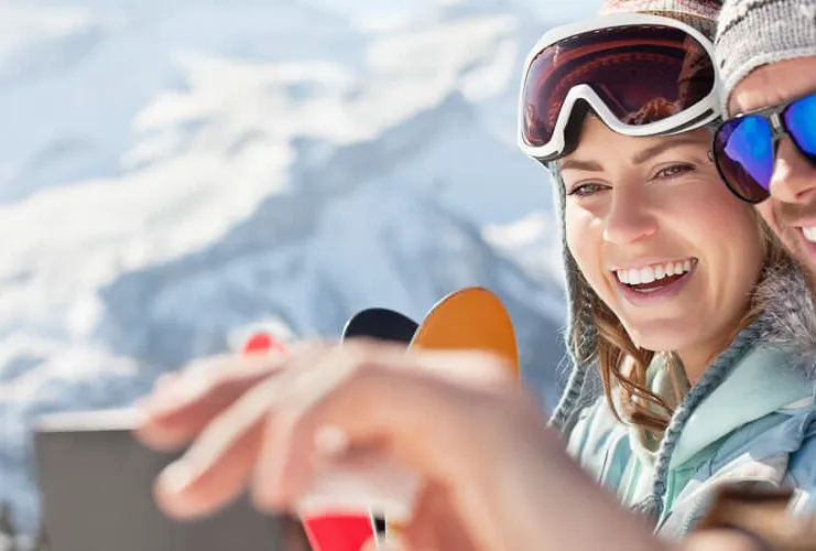 On the slopes at Avoriaz