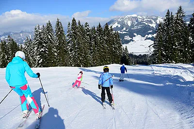St Johann family ski by train