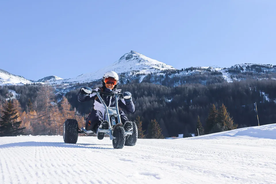 'Snow-karting' in Val Cenis