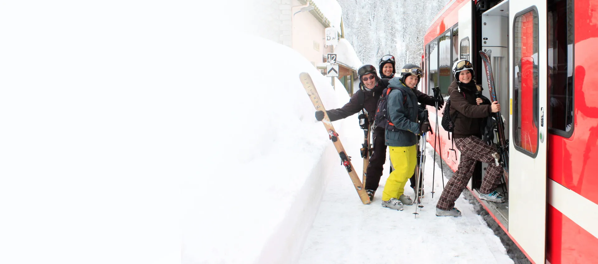 Ski holidays by train - homepage