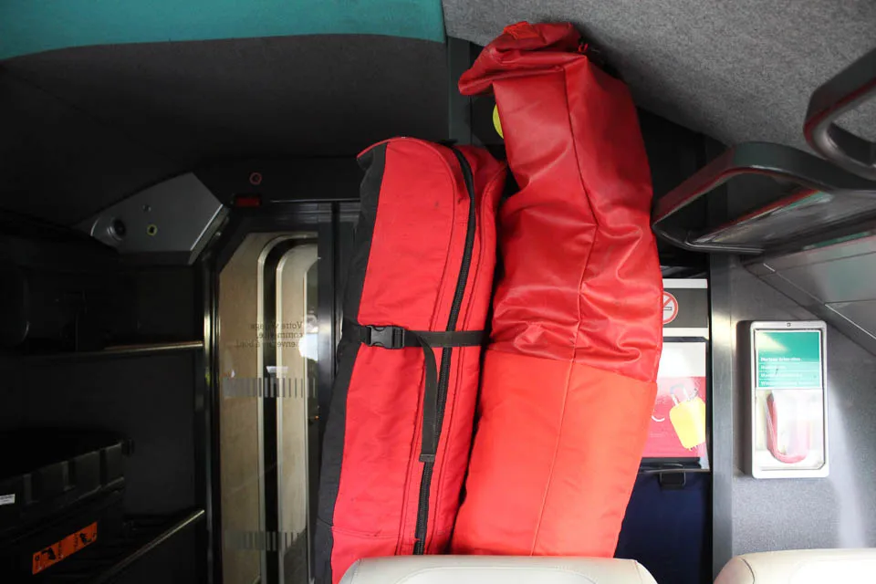 Snowboards on TGV
