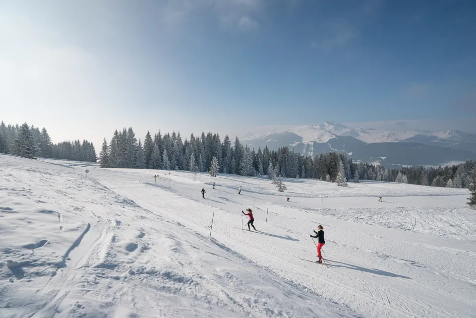Cross-country skiing in Les Gets